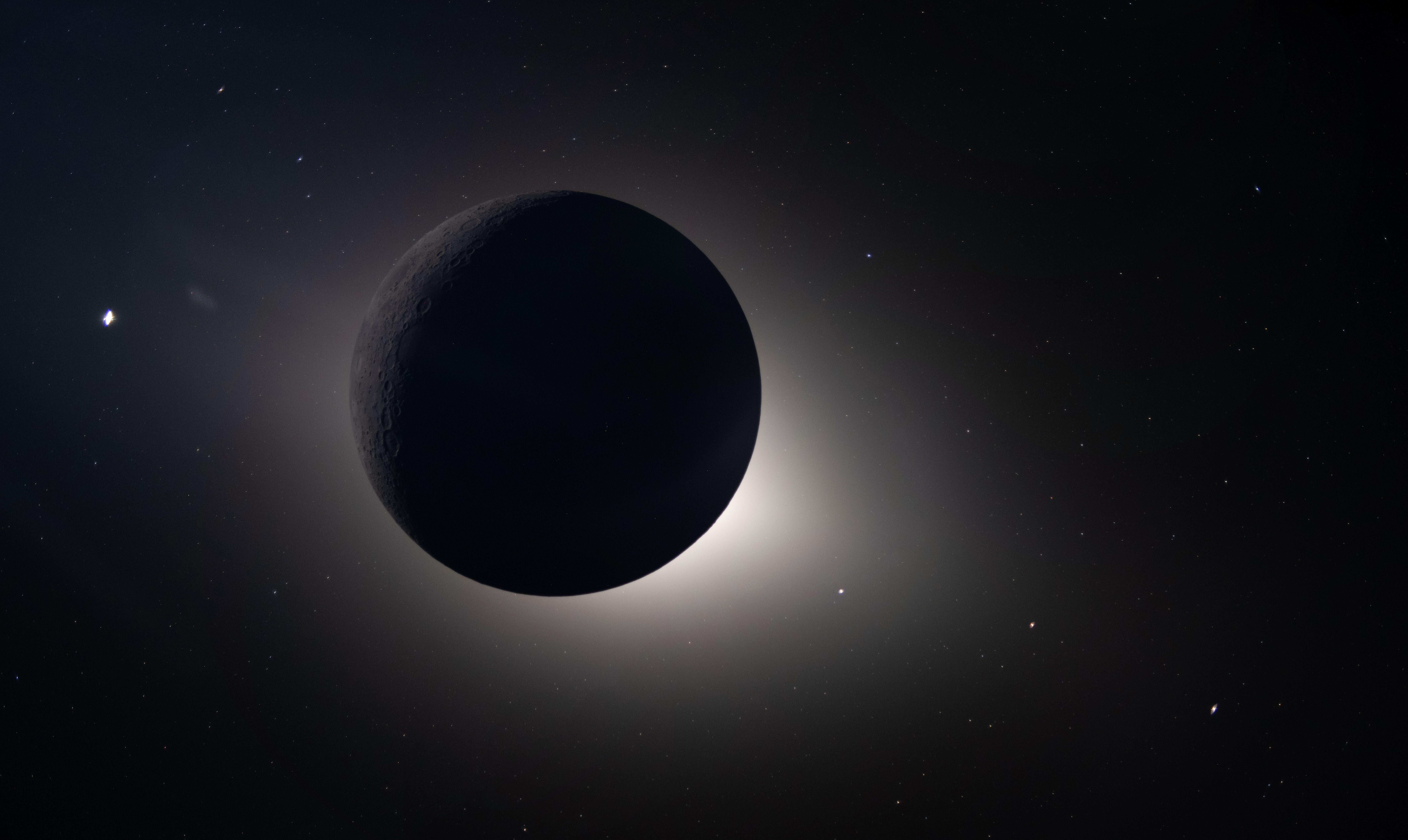 Lo que no viste en la imagen oficial del eclipse de Artemis II