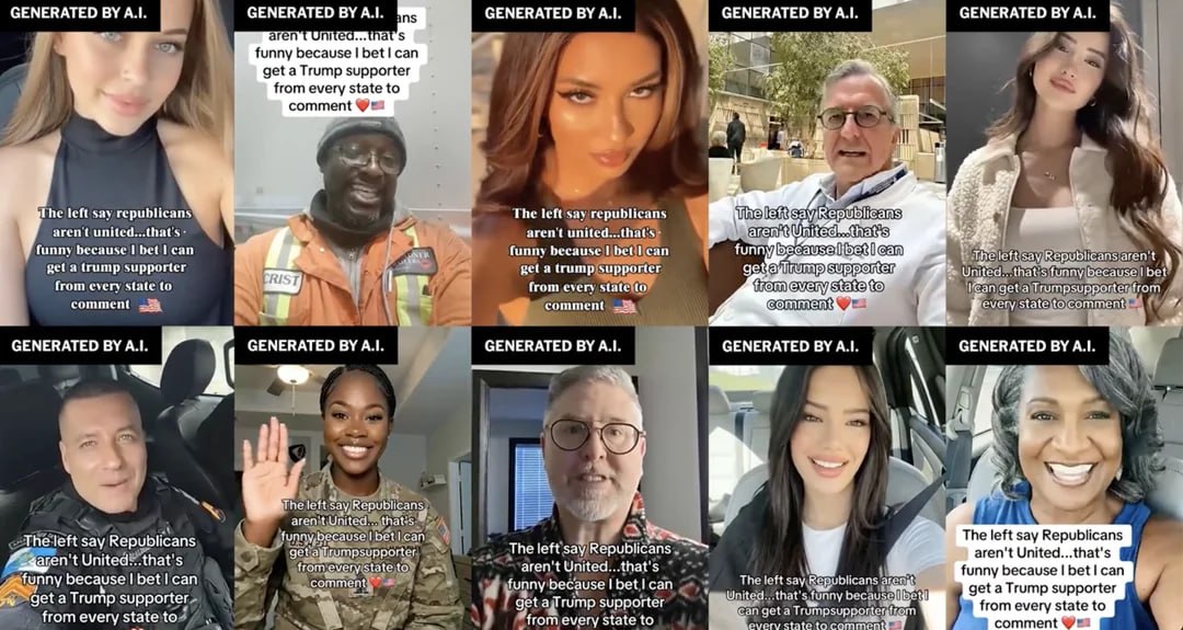 «Estamos perdidos»: la alarma por los influencers generados por IA que replican contenido político falso
