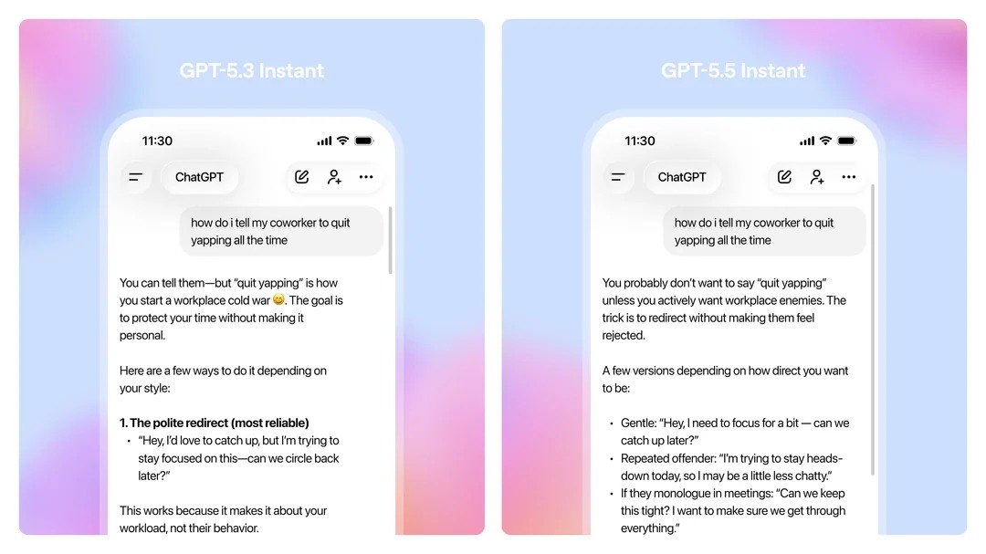 GPT-5.5 Instant ya disponible en ChatGPT: respuestas casi inmediatas para todos los usuarios