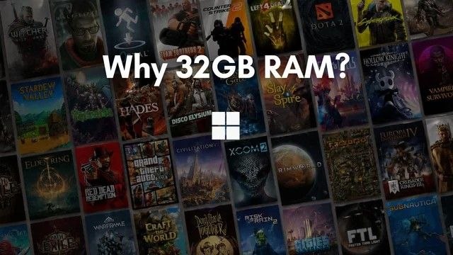 Microsoft asegura que 32 GB de RAM es la actualización sin preocupaciones para gaming en Windows 11