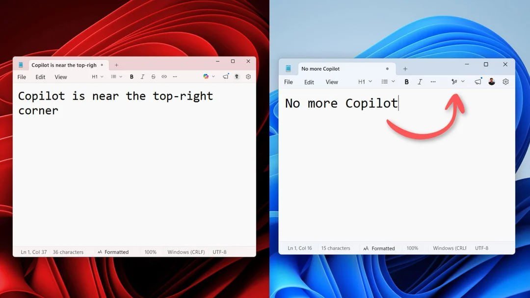 Microsoft empieza a eliminar Copilot de Windows 11: Notepad y Snipping Tool, los primeros