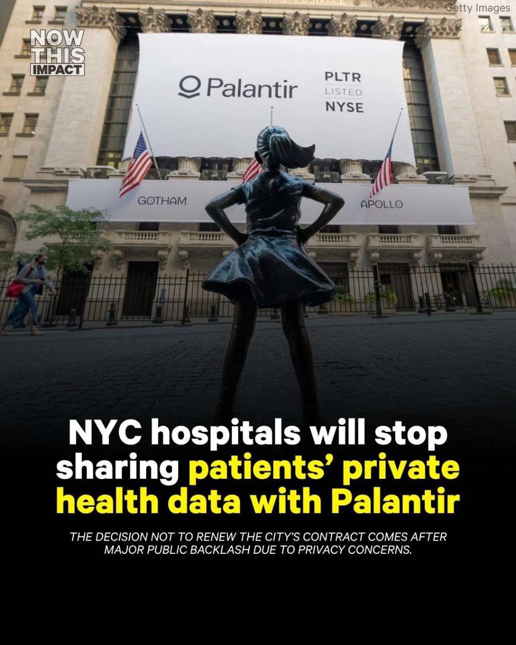 Los hospitales de NYC dejarán de compartir datos privados de salud de los pacientes con Palantir.