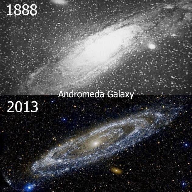 La primera fotografía de Andrómeda: del telescopio victoriano al Hubble