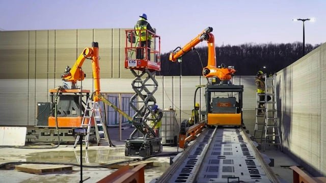 Robots construyen 65 viviendas impresas en 3D en un nuevo distrito de Colorado