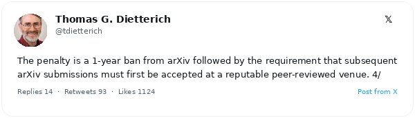 arXiv impone un año de veto a autores que incluyan referencias alucinadas por IA