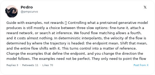 Flow Matching: el método que controla la IA generativa sin reentrenamiento usando ejemplos imperfectos