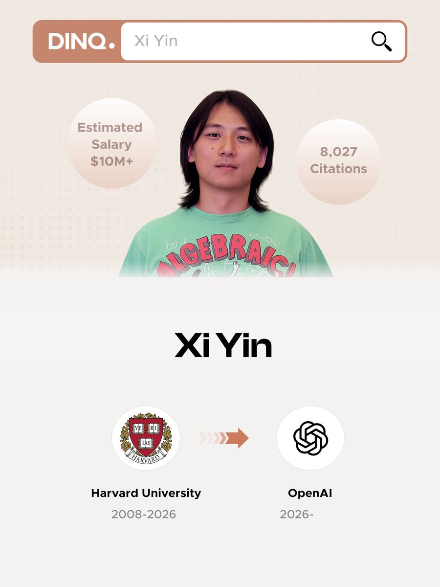 El exfísico de Harvard Xi Yin se une a OpenAI y asegura que la IA puede replicar todo el intelecto humano