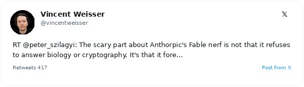 Desarrollador principal de Geth acusa a Anthropic de 'gatekeeping corporativo' con las restricciones del modelo Fable 5