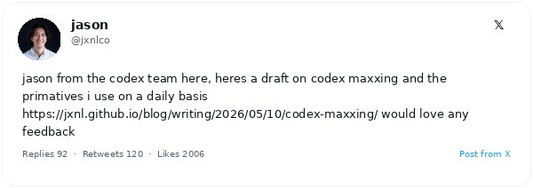 Ingeniero de OpenAI, Jason Liu, comparte su flujo de trabajo para maximizar Codex