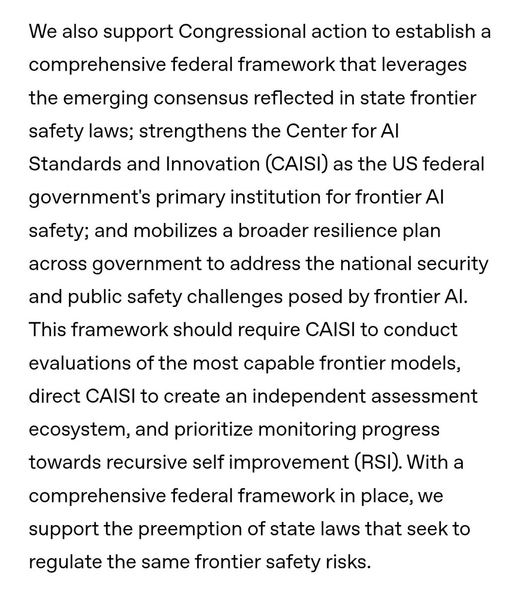 OpenAI propone un marco federal de seguridad para IA de frontera que exige evaluaciones y anula las leyes estatales