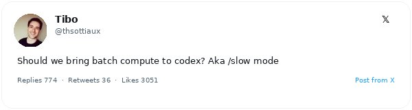 OpenAI evalúa añadir un 'modo lento' a Codex para tareas de programación intensivas