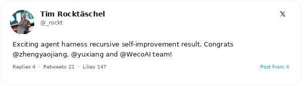 WecoAI logra la primera demostración experimental de automejora recursiva en un agente de IA