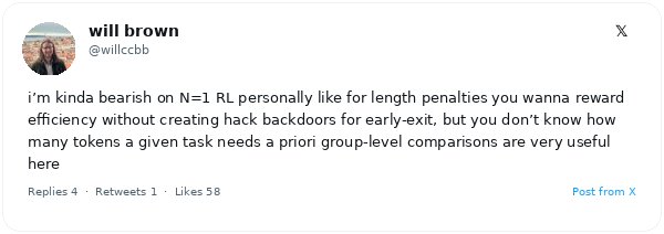 Will Brown advierte que el aprendizaje por refuerzo con lote N=1 genera exploits de optimización