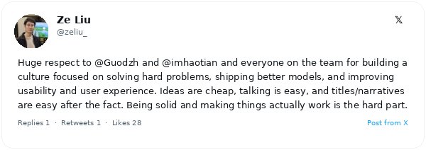 Guodong Zhang, cofundador de xAI, aclara que imhaotian lideró Grok Imagine y no Ethan He