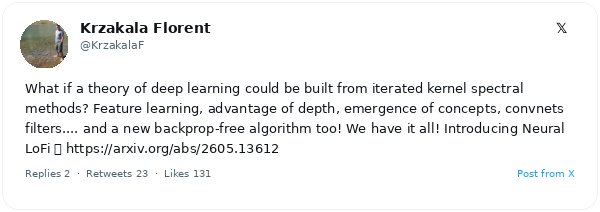 Yatin Dandi presenta Neural LoFi, una teoría espectral que elimina la retropropagación en el deep learning