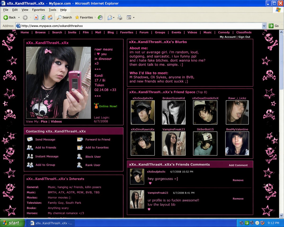 IA recrea perfiles de MySpace de 2008 con escalofriante realismo