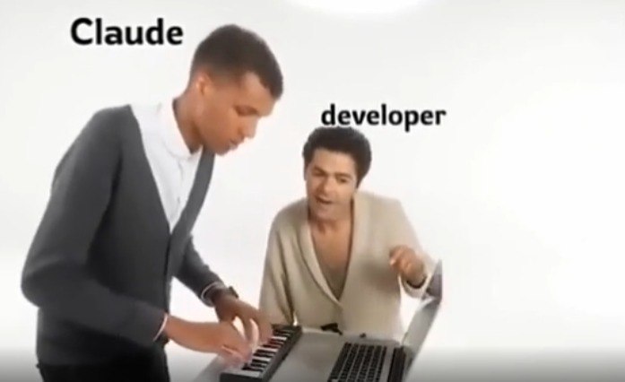 El meme de Claude y su 'desarrollador' arrasa en la comunidad