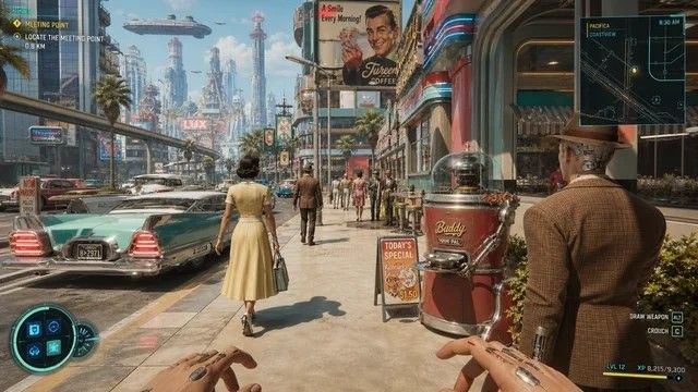 Cyberpunk 1950: reimaginando videojuegos con escenarios alternativos
