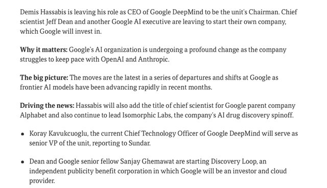 Demis Hassabis deja de ser CEO de Google DeepMind y asume un nuevo rol científico en Alphabet
