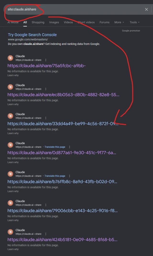 Conversaciones compartidas de Claude aparecen indexadas en Google, lo que genera debate sobre privacidad