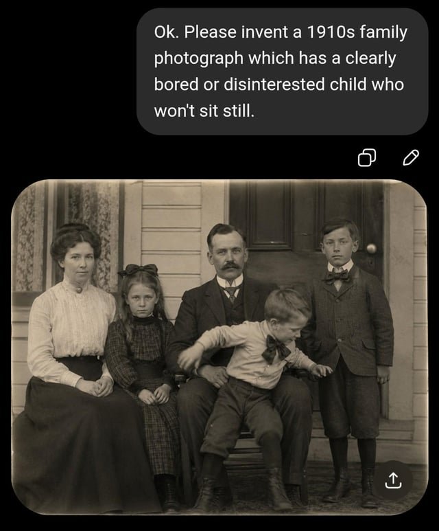 Fotos familiares creadas por IA que salieron terriblemente mal