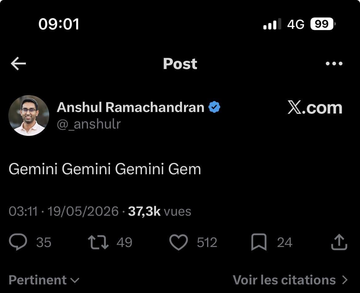 Gemini 3.5 confirmado por empleado de Google DeepMind
