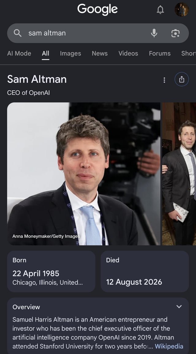 Google dice que Sam está muerto?: un hilo de r/OpenAI desata memes y desconcierto