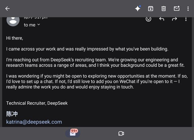 ¿Reclutamiento legítimo o estafa? Circula en Alemania una falsa oferta laboral de DeepSeek