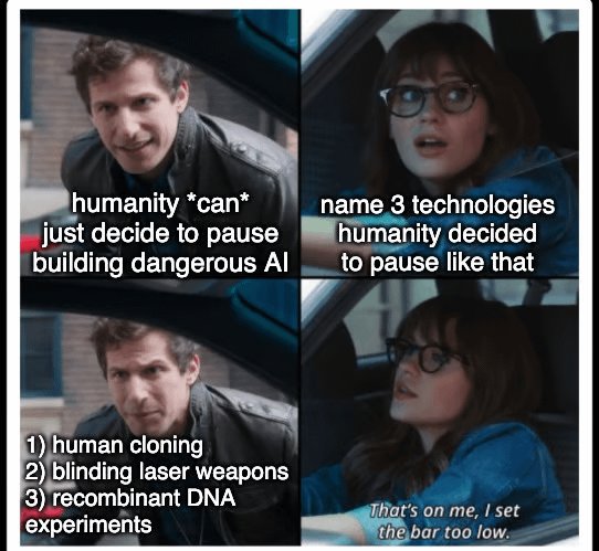 Los supuestos grandes aciertos de la humanidad pausando tecnologías: ¿realidad o ficción?