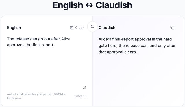 Un desarrollador crea un traductor neuronal de inglés a «claudish», el idioma que ha adoptado Claude