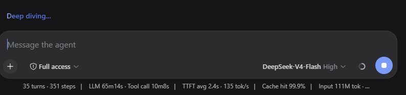 Récord de caché del 99.99% al ejecutar DeepSeek a través de harness