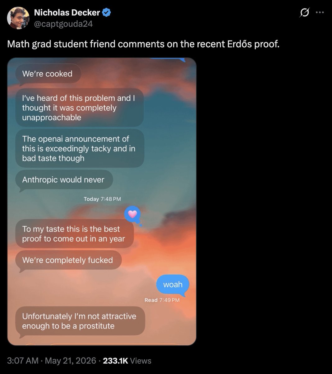Un estudiante de posgrado en matemáticas lanza la alerta: 'Estamos fritos con la IA'
