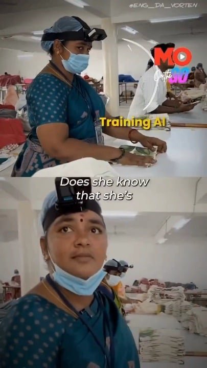 Cada vez más trabajadores en India recopilan datos de video con cámaras en la cabeza para entrenar robots humanoides
