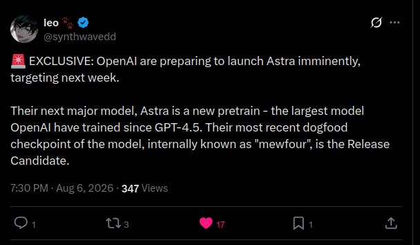 OpenAI lanzaría 'GPT Astra' la próxima semana según filtración