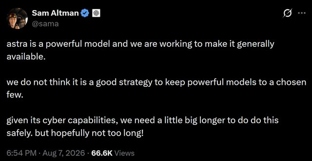 Sam Altman aborda la demora en el lanzamiento de Astra: entre la seguridad y la impaciencia