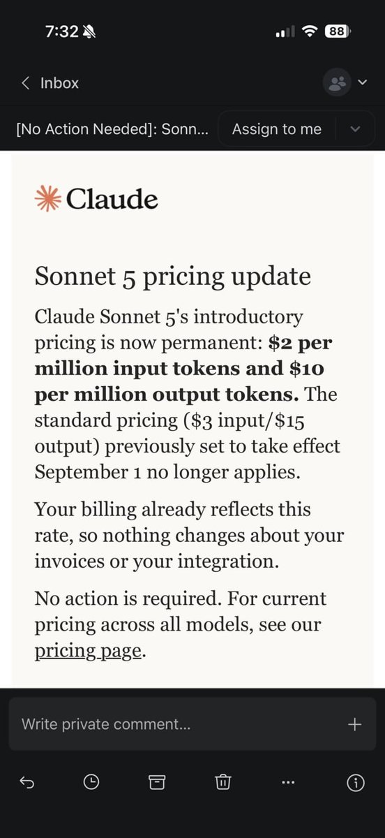Actualización de precios de Sonnet 5: sin cambios, según Reddit
