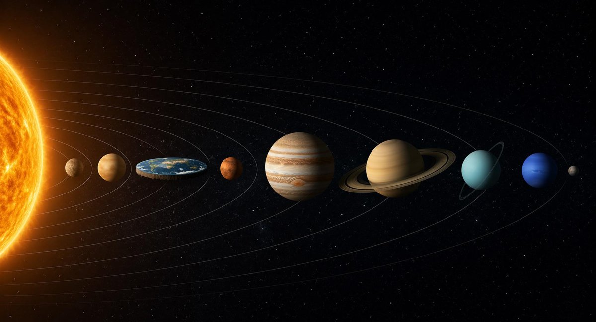 Image Gen 2.0 de ChatGPT genera un sistema solar con Tierra plana